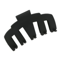 Unique Bargains 1 Pc Fashion Elegant Frosted M-shaped Hair Clips for Women 4.13"x2.36"x1.97" Black