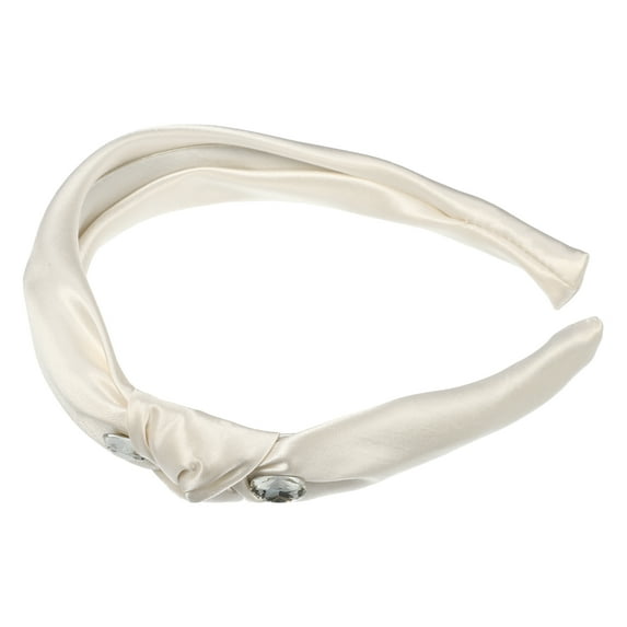 Unique Bargains 1 Pc Fashion Elegant Knotted Headband for Women for Girls 5.91"x1.77" Beige