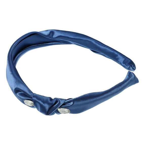 Unique Bargains 1 Pc Fashion Elegant Knotted Headband for Women for Girls 5.91"x1.77" Blue