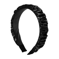 Unique Bargains 1 Pc Fashion Elegant Pleated Headband for Women for Girls 6.69"x1.38" Black
