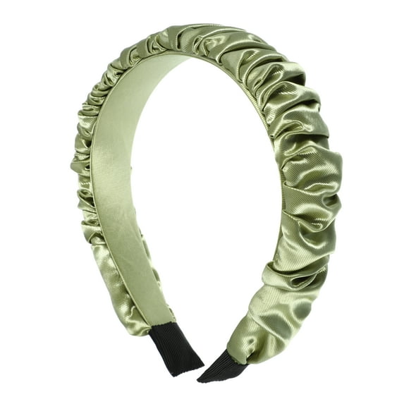 Unique Bargains 1 Pc Fashion Elegant Pleated Headband for Women for Girls 6.69"x1.38" Green