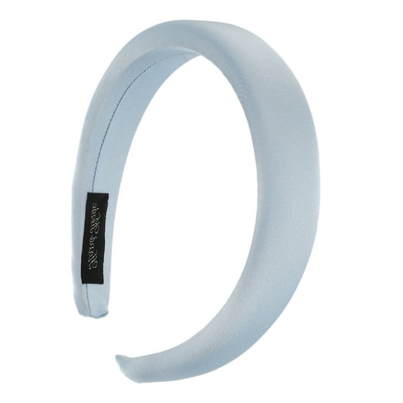 Unique Bargains 1 Pc Fashion Elegant Satin Sponge Headband for Women for Girls 6.50"x5.71" Sky Blue