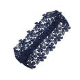 thumbnail image 1 of Unique Bargains 1 Pc Fashion Faux Pearl Floral Wide Headwrap Navy Blue, 1 of 5