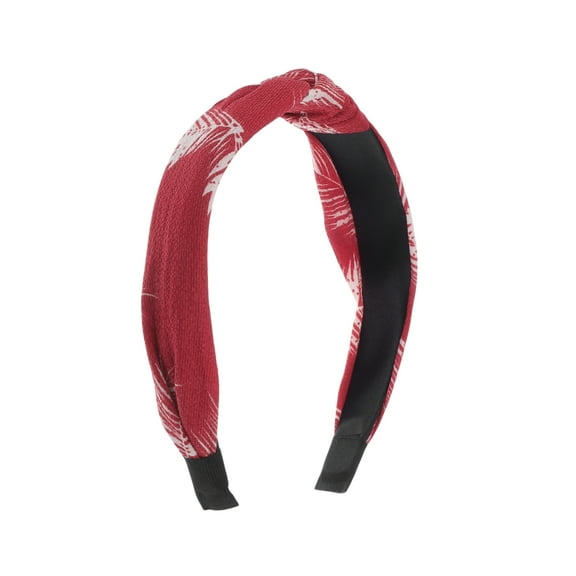 Unique Bargains 1 Pc Fashion Feather Pattern Headbands for Women Red