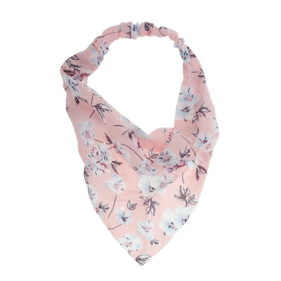 Unique Bargains 1 Pc Fashion Flower Headwrap for Women Pink