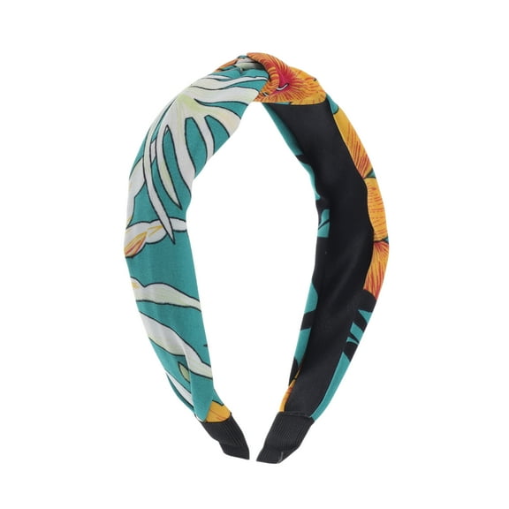 Unique Bargains 1 Pc Fashion Flower Pattern Headbands for Women Green