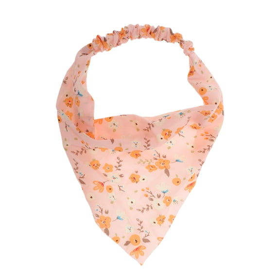 Unique Bargains 1 Pc Fashion Flowers Headwrap for Women Pink