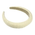 thumbnail image 1 of Unique Bargains 1 Pc Fashion Foam Raffia Straw Headband for Women for Girls 5.91"x1.18" Beige, 1 of 6