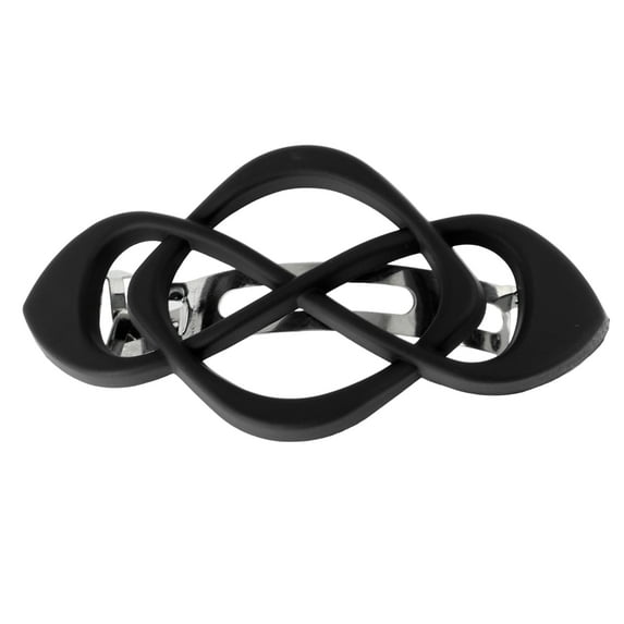 Unique Bargains 1 Pc Fashion Grace Hair Clips Hairdo Clip for Women 3.19"x1.65"x0.98" Black