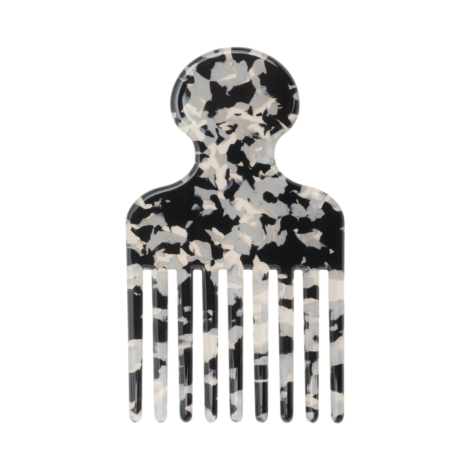 Unique Bargains 1 Pc Fashion Hair Insert Comb for All Hair Types Styles Black, White