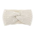 thumbnail image 1 of Unique Bargains 1 Pc Fashion Headband Pearl Pattern Beige, 1 of 5