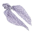 thumbnail image 1 of Unique Bargains 1 Pc Fashion Heart Pattern Hair Scrunchies Hair Ties Light Purple, 1 of 5