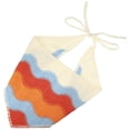 thumbnail image 1 of Unique Bargains 1 Pc Fashion Knitted Hollow Triangle Headwrap for Women 26.38"x11.02" Blue, 1 of 4