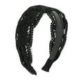 thumbnail image 1 of Unique Bargains 1 Pc Fashion Lace Headband 5.71"x4.72" Black, 1 of 6