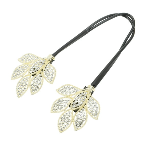 Unique Bargains 1 Pc Fashion Leaf Hair Clips for Home Gold Tone