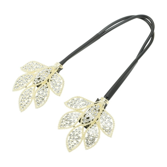 Unique Bargains 1 Pc Fashion Leaf Hair Clips for Home Gold Tone