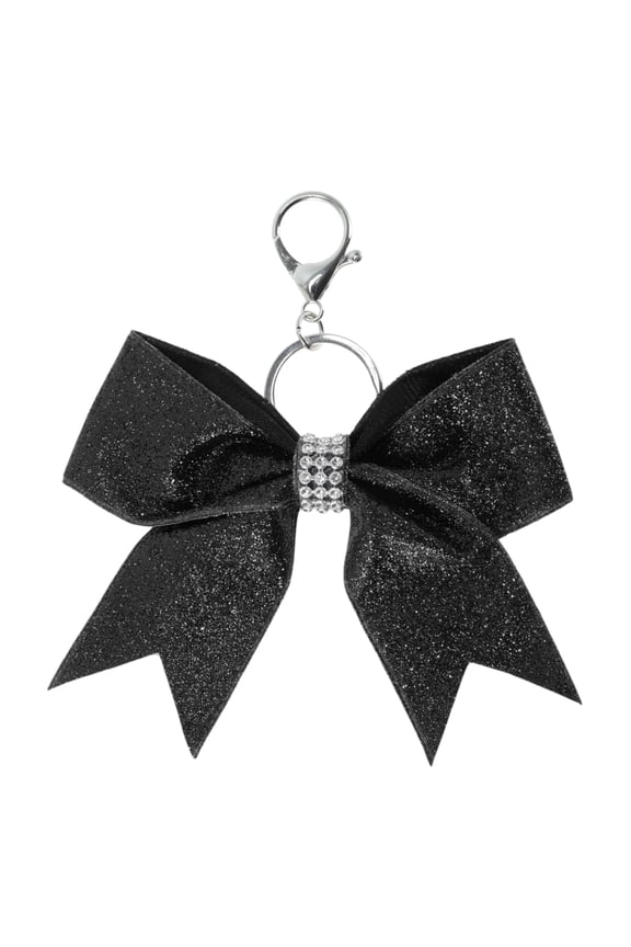 1 Pc Fashion Leather Bow Handbag Charm Bag Accessories Black