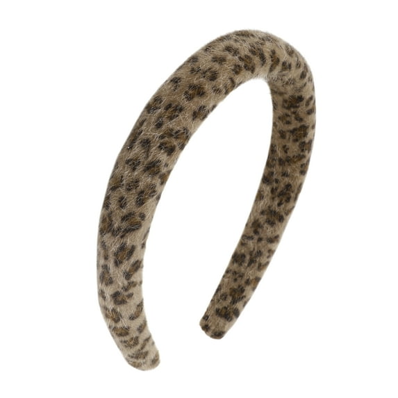 Unique Bargains 1 Pc Fashion Leopard Headbands for Women Brown