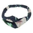 thumbnail image 1 of Unique Bargains 1 Pc Fashion Lily Pattern Elastic Hairband for Women Navy Blue, 1 of 6