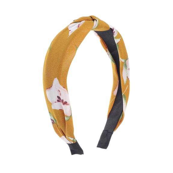 Unique Bargains 1 Pc Fashion Lily Pattern Headbands for Women Orange
