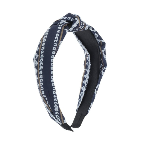 Unique Bargains 1 Pc Fashion Love Sea Pattern Headbands for Women Navy Blue