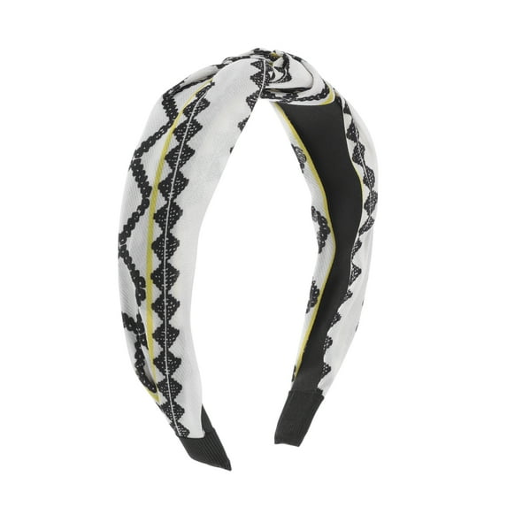 Unique Bargains 1 Pc Fashion Love Sea Pattern Headbands for Women White