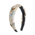thumbnail image 1 of Unique Bargains 1 Pc Fashion Magnolia Flower Pattern Headbands for Women Beige, 1 of 6