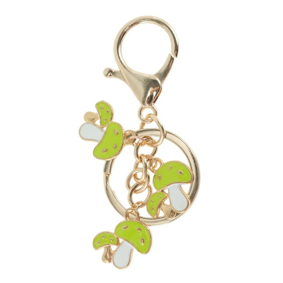 Unique Bargains 1 Pc Fashion Mushroom Handbag Charm Bag Accessories Green