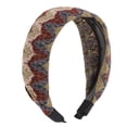 thumbnail image 1 of Unique Bargains 1 Pc Fashion Pattern Wide Headbands for Women Red, 1 of 6