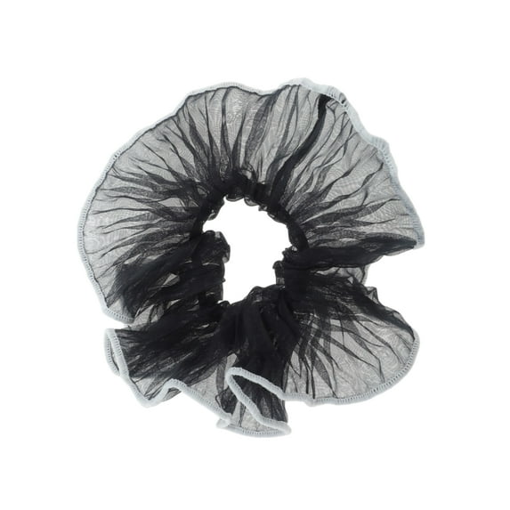 Unique Bargains 1 Pc Fashion Pleats Small Scrunchies Black White
