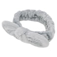 thumbnail image 1 of Unique Bargains 1 Pc Fashion Plush Wide Side Letter Knotted Headwrap for Women 7.09"x1.97" Gray, 1 of 3