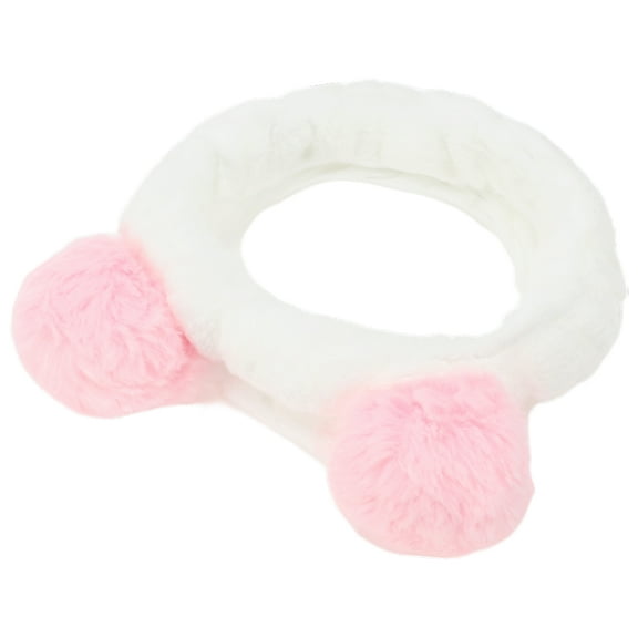 Unique Bargains 1 Pc Cute Plush Wide Side Panda Ear Headwrap for Women for Girls 5.91"x1.77" Pink