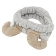 thumbnail image 1 of Unique Bargains 1 Pc Fashion Plush Wide Side Sheep Horns Headwrap for Women 9.06"x2.36" Gray, 1 of 3