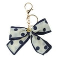 thumbnail image 1 of Unique Bargains 1 Pc Fashion Polka Dot Print Scarf Handbag Charm Bag Accessories Blue, 1 of 5