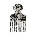 thumbnail image 1 of Unique Bargains 1 Pc Fashion Portable Hair Insert Comb Black White Imitation Acetic Acid, 1 of 6