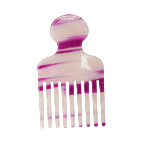 Unique Bargains 1 Pc Fashion Portable Hair Insert Comb Colorful Purple Imitation Acetic Acid