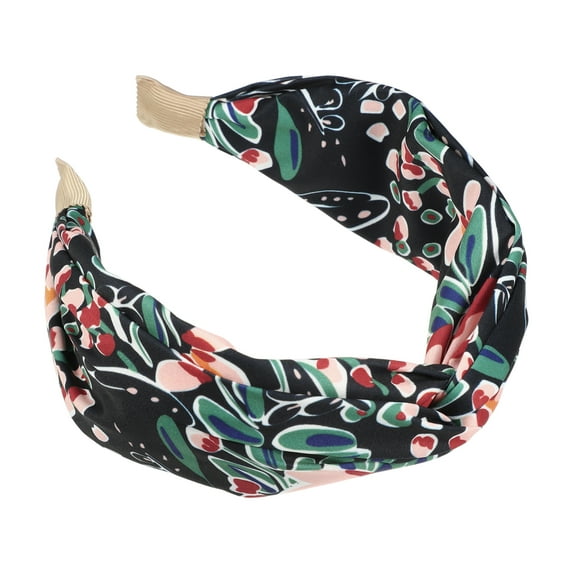 Unique Bargains 1 Pc Fashion Printed Knotted Headwrap for Women for Girls 5.91"x2.56" Blue