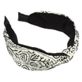 thumbnail image 1 of Unique Bargains 1 Pc Fashion Printed Knotted Headwrap for Women for Girls 6.69"x2.17" Beige, 1 of 6