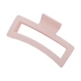 thumbnail image 1 of Unique Bargains 1 Pc Fashion Rectangle Frosted Hair Clips Hairdo Clip for Home Pink, 1 of 5