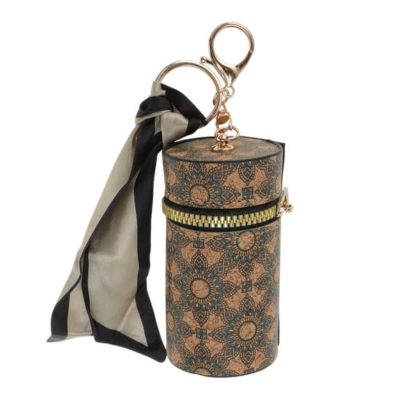 Unique Bargains 1 Pc Fashion Retro Lipstick Bag Handbag Charm Bag Accessories Brown ["Pattern 5"]