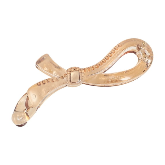 Unique Bargains 1 Pc Fashion Ribbon Hairpin Hairdo Clip for Women 4.09"x1.57"x0.87" Champagne