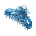 thumbnail image 1 of Unique Bargains 1 Pc Fashion Rose Flower Hair Clips Hairdo Clip Blue, 1 of 5