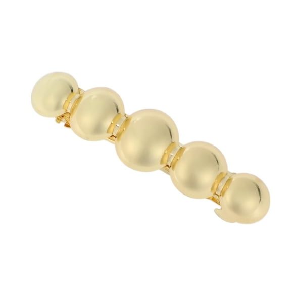 Unique Bargains 1 Pc Fashion Round Hair Clips for Home Gold Tone