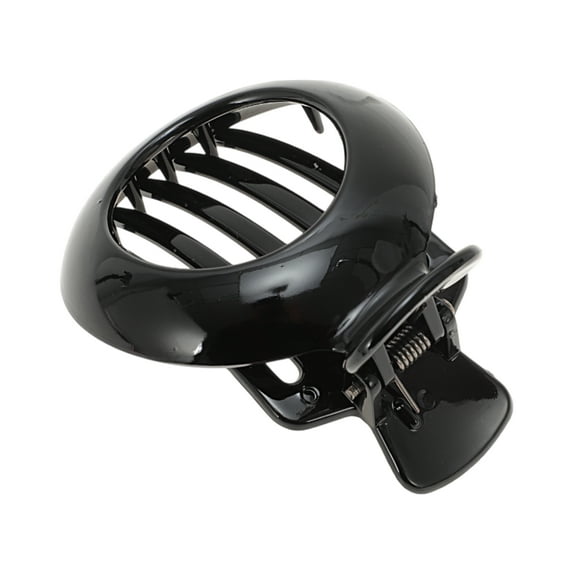 Unique Bargains 1 Pc Fashion Round Hollow Hair Clips Hairdo Clip Black