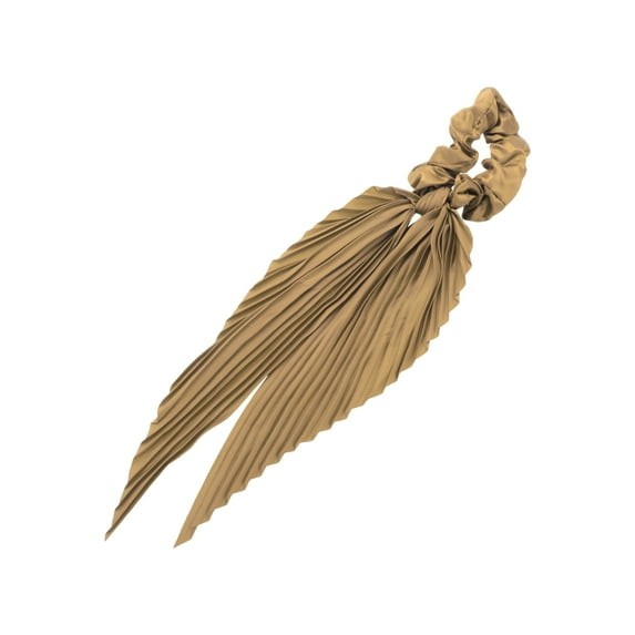 Unique Bargains 1 Pc Fashion Satin Hair Scarf Scrunchies Hair Ties Khaki