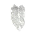 thumbnail image 1 of Unique Bargains 1 Pc Fashion Sequin Bow Mesh Ribbon Spring Hair Clips Silver Tone, 1 of 5