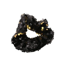 Unique Bargains 1 Pc Fashion Sequins Scrunchies Black