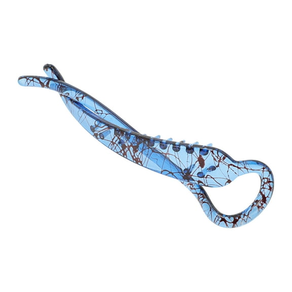 Unique Bargains 1 Pc Fashion Simple Twist Hair Clips Hairdo Clip Light Blue