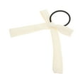 thumbnail image 1 of Unique Bargains 1 Pc Fashion Solid Bow Ribbon Hair Elastic Band Beige, 1 of 5