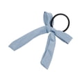thumbnail image 1 of Unique Bargains 1 Pc Fashion Solid Bow Ribbon Hair Elastic Band Blue, 1 of 5